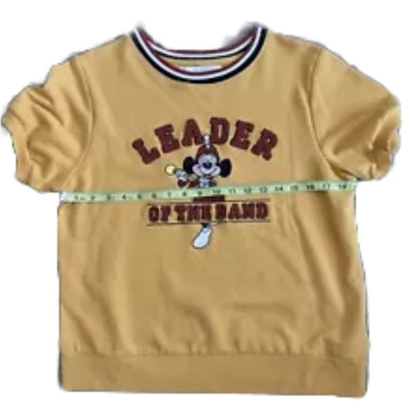 Disney’s Mickey Mouse Leader of the band Short Sleeve Sweatshirt Women’s Size M - Picture 5 of 6